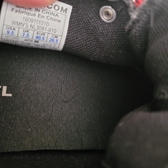 SOREL Ainsley Hiking Boot Black 9.5 Waterproof  Leather Grunge Combat Outdoor - Picture 9 of 12